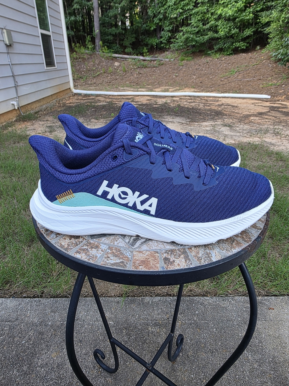 Hoka Solimar 1123074 BBCRM Bellwether Blue Running Shoes Sneakers Mens Size 10 D